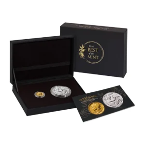 Best of the Mint 1916 Mercury Dime Gold Coin and Silver Medal Set